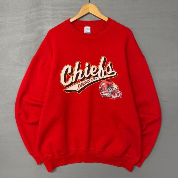 Vintage Kansas City Chiefs Salem‎ Sportswear Sweatshirt XXL - Picture 1 of 6